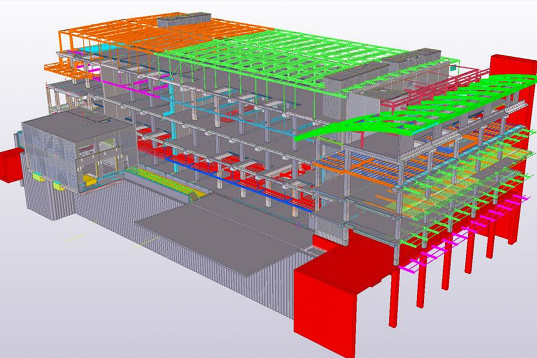 Tekla Structures model van GSK Wavre