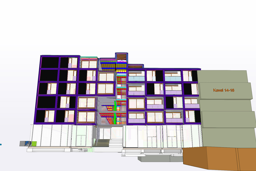 Het model van Juf Nienke in Trimble Connect