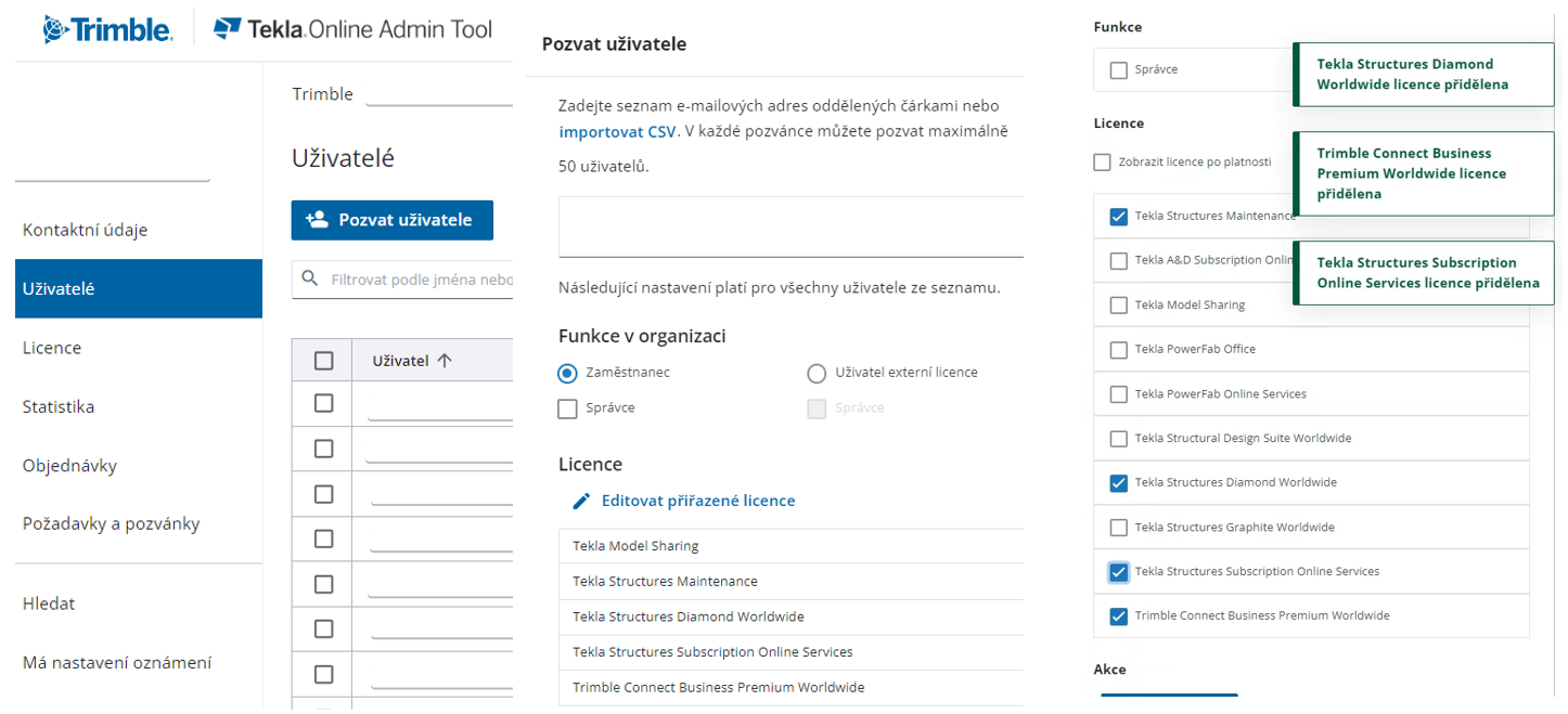 Aktivace Trimble Identity
