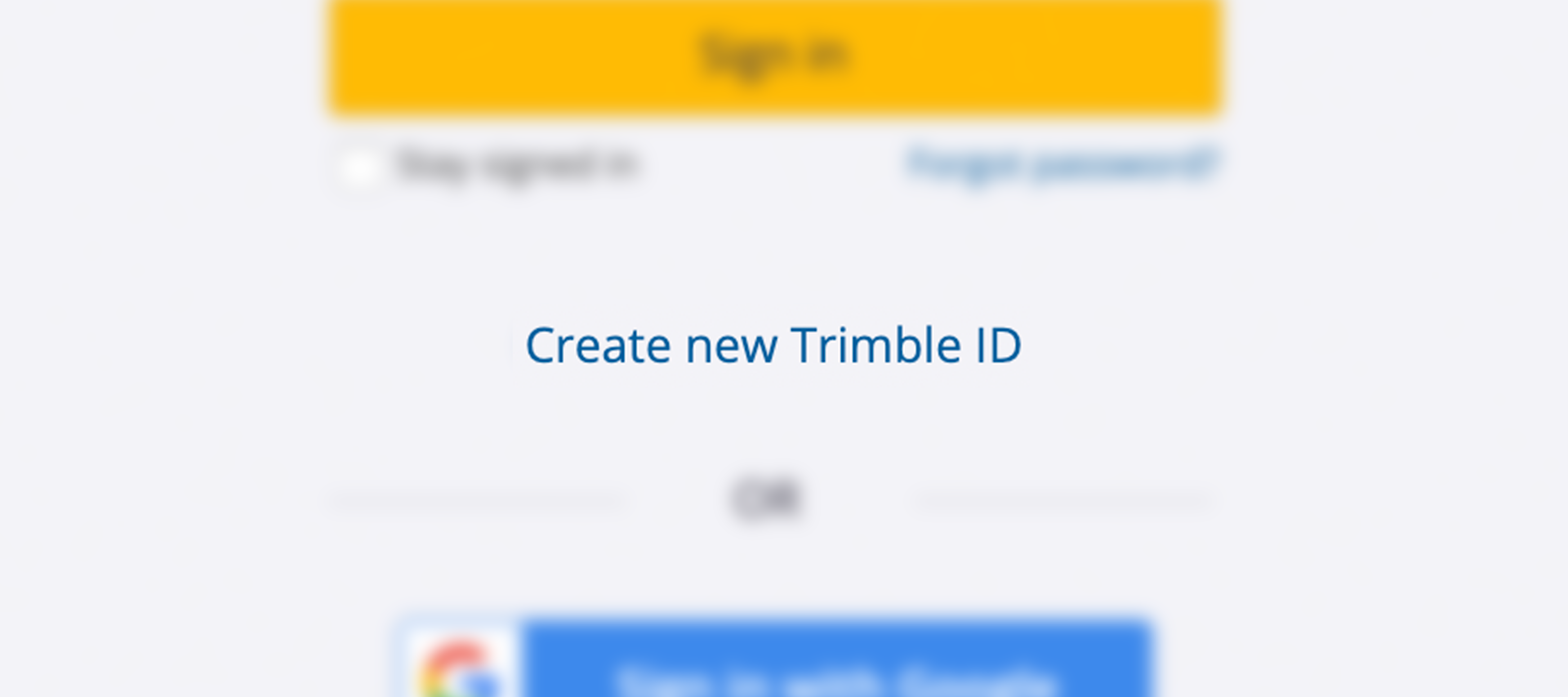 Create a Trimble Identity