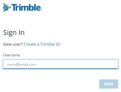 Create a Trimble Identity