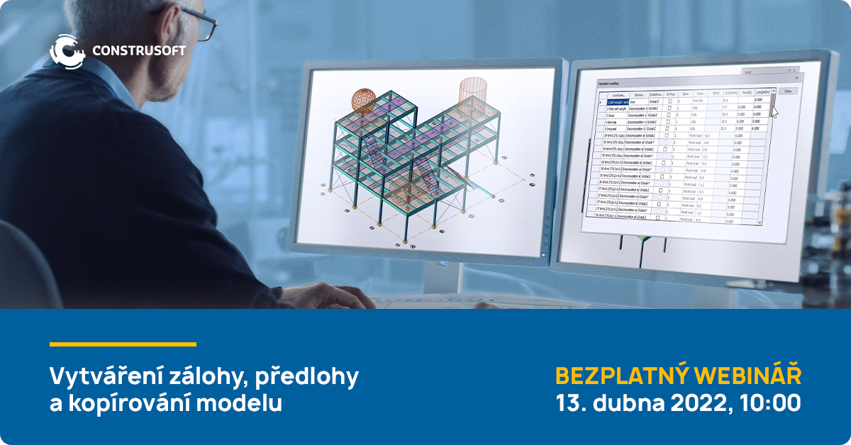 Webinář Tekla Structures Vytvýření zálohy předlohy a kopírování modelu