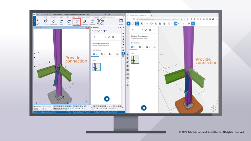 Nowe Tematy BCF zastępują Zadania ToDo w Tekla Structures 