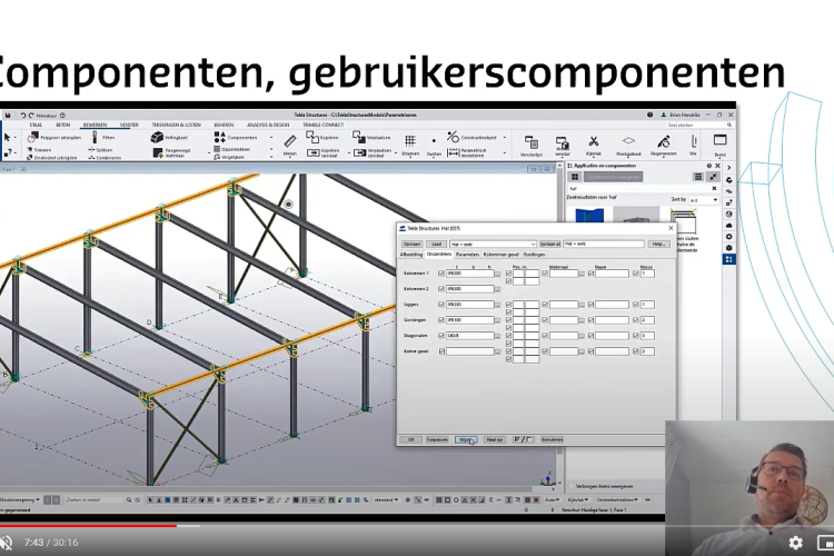 Tekla Structures parametrisch ontwerpen